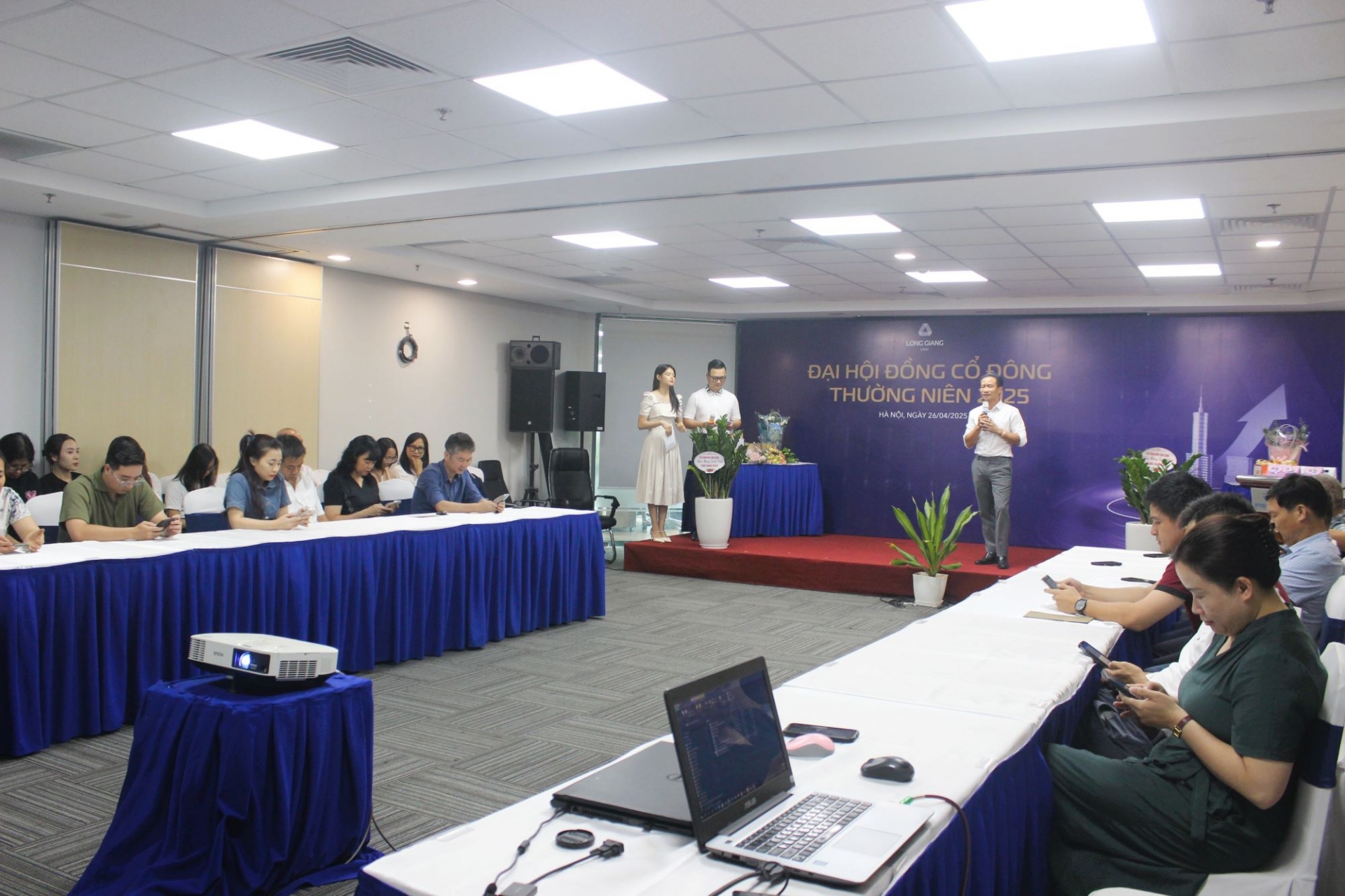 Ông Trần Hải Anh - Chủ tịch HĐQT Long Giang E&C, Tổng Giám đốc Long Giang Group phát biểu tại sự kiện